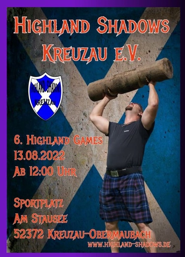 Highland Games Kreuzau 2022 Flyer